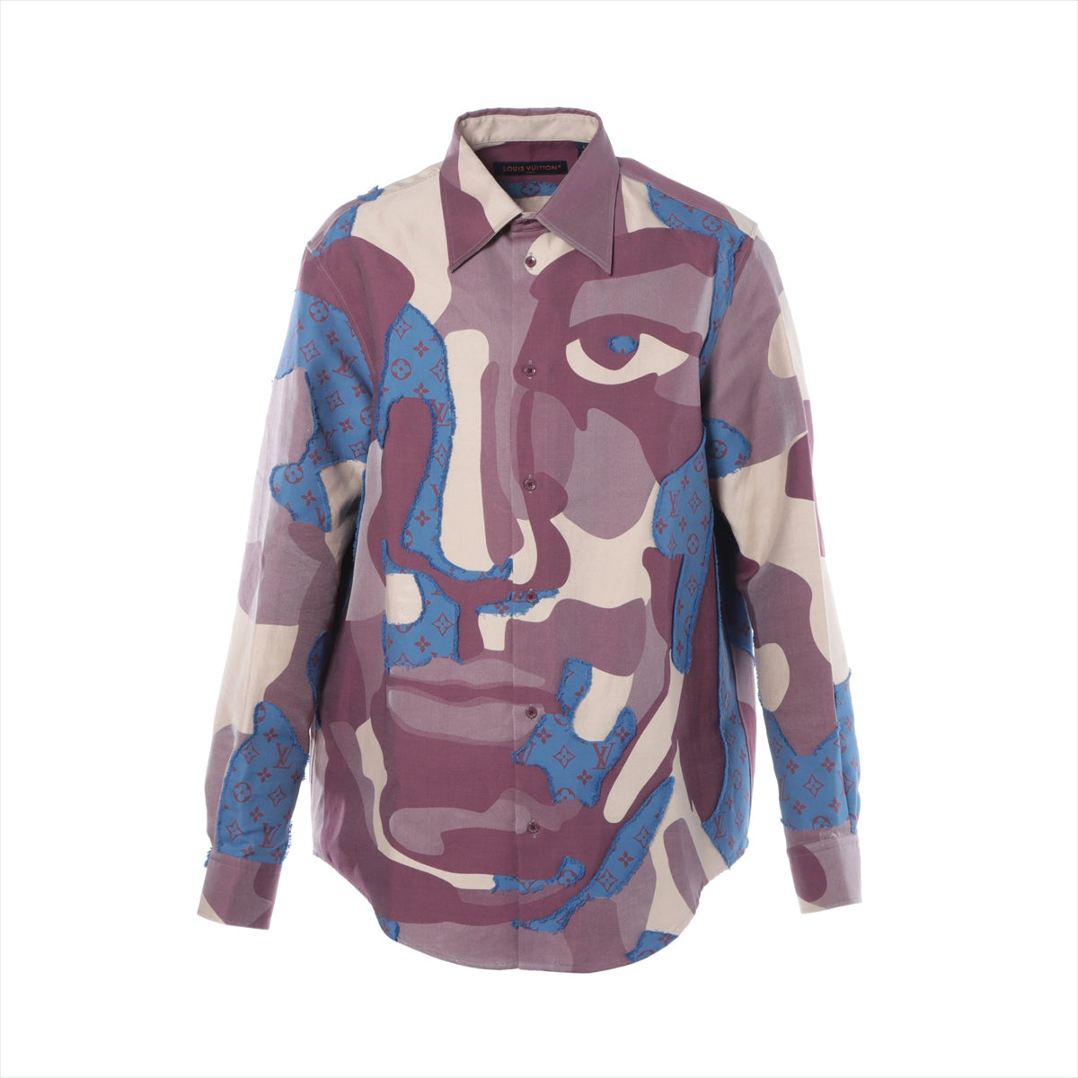 Louis Vuitton 23AW Cotton & silk Shirt L Men's Multicolor  Monogram RM232