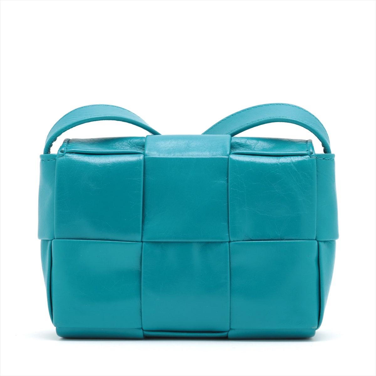 Bottega Veneta maxi intrecciato candy Cassette Leather Shoulder bag Blue