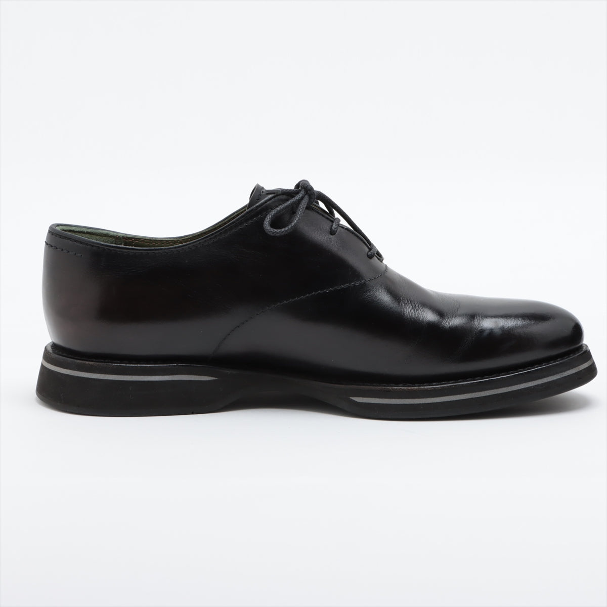 Berluti Leather Leather shoes 10 Men's Black Calligraphy Comes with genuine shoe tree