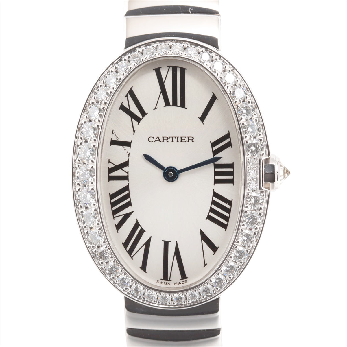 Cartier Baignoire SM WB520006 WG QZ Silver-Face Extra Link 2