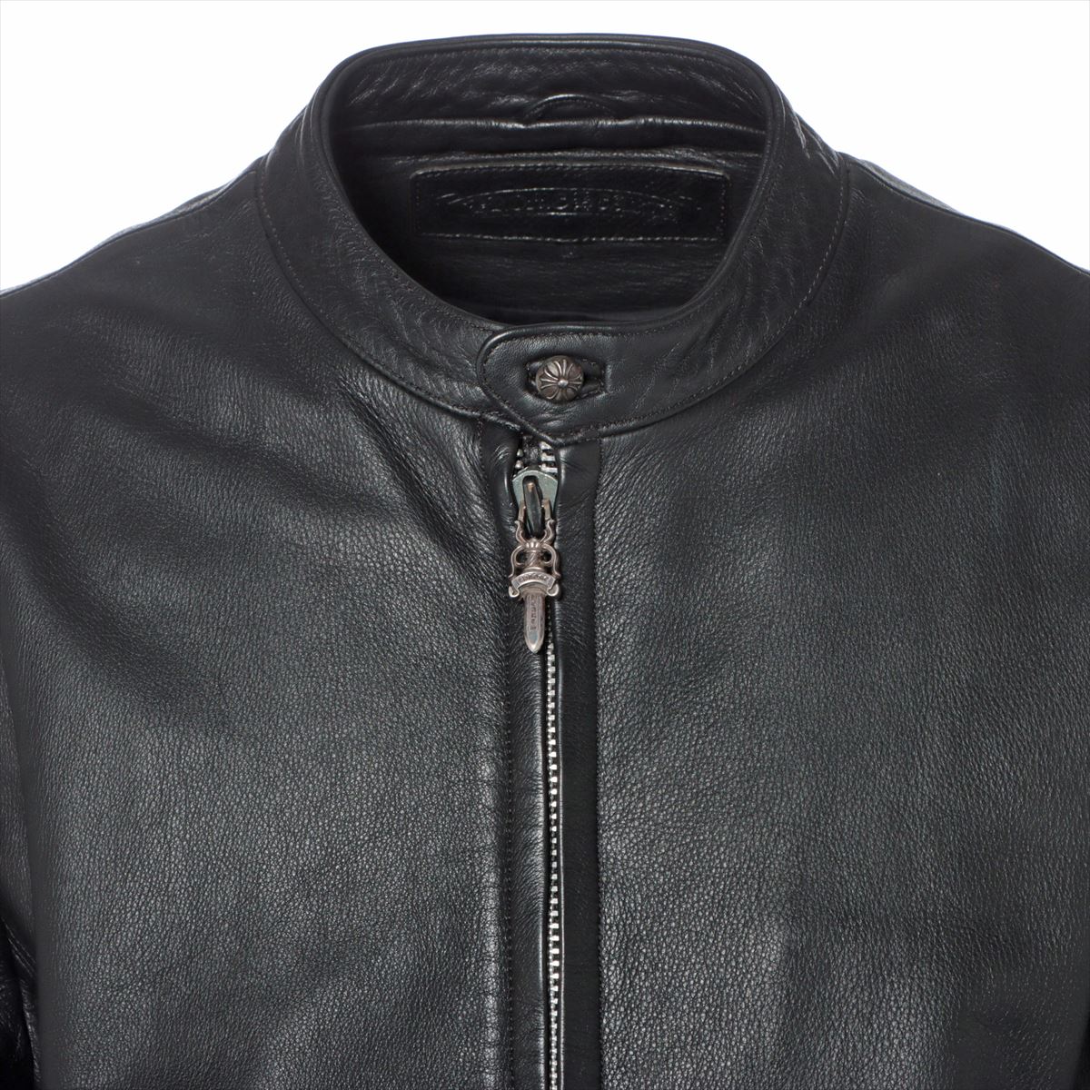 Chrome Hearts Leather jacket Unknown material size S Black racing 2 Quality tag missing