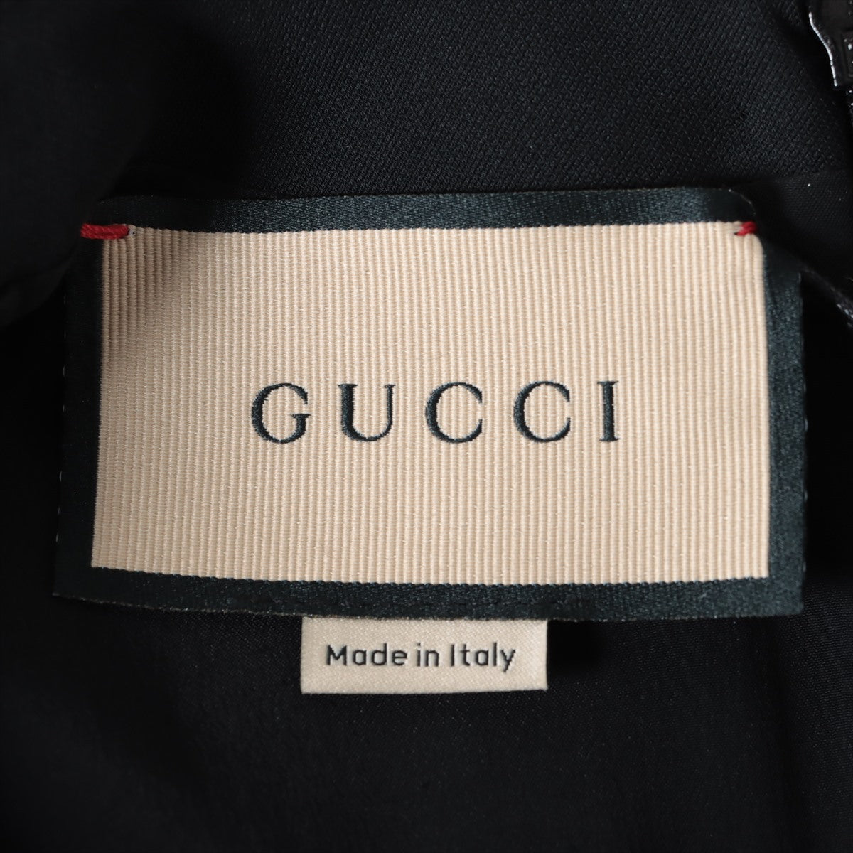 Gucci GG Wool & silk Dress 40 Ladies' Black  661672