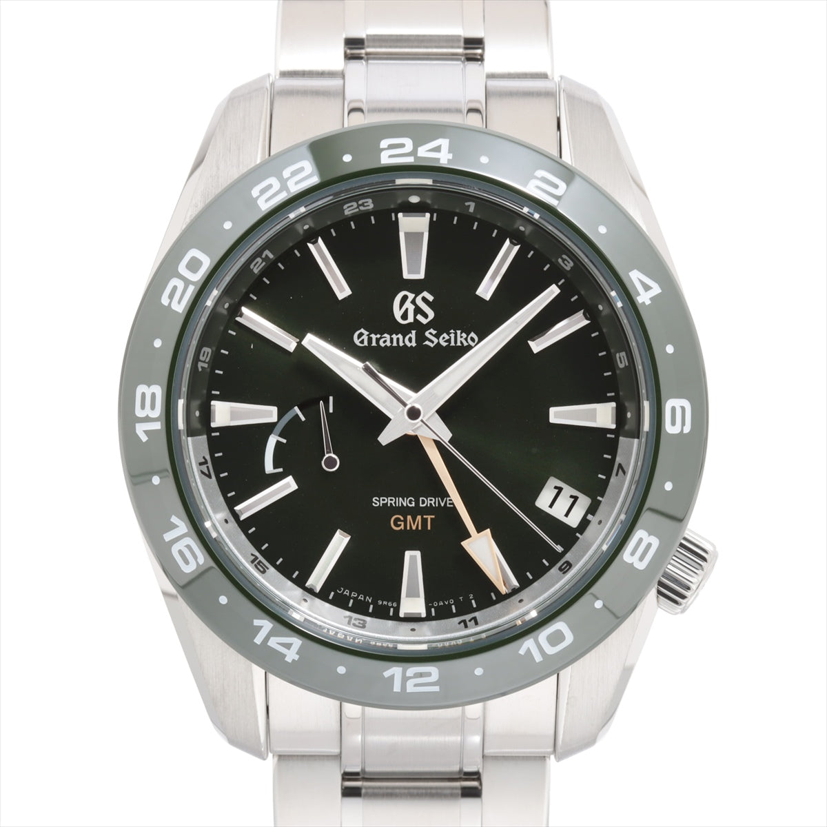 Grand Seiko Sports collection Spring Drive GMT SBGE257 SS AT Green-Face Extra-Link3