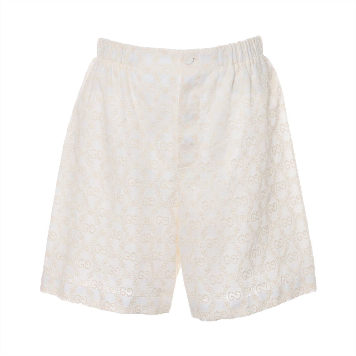 Gucci GG Cotton & Polyester Short pants 40 Ladies' White  627841