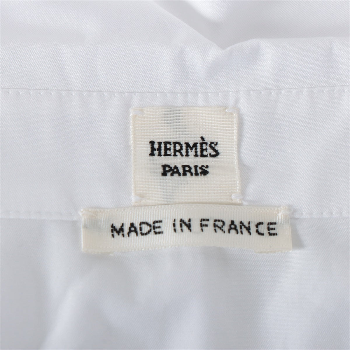 Hermès Cotton Shirt 38 Ladies' White
