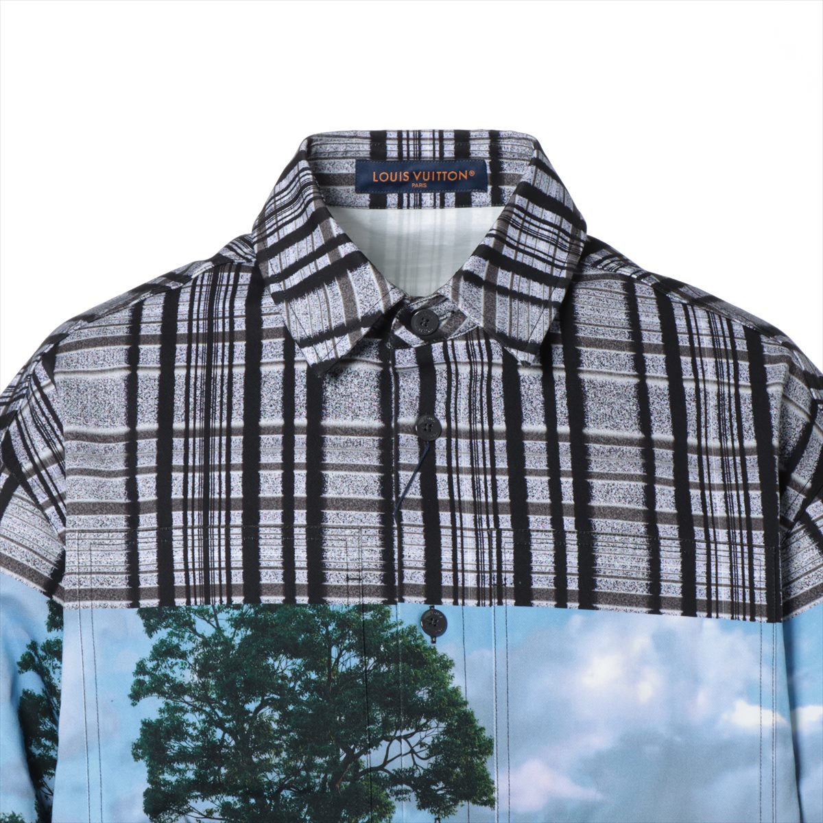 Louis Vuitton 23AW Cotton Shirt L Men's Multicolor  RM232 printed  Oversized 1ABY24