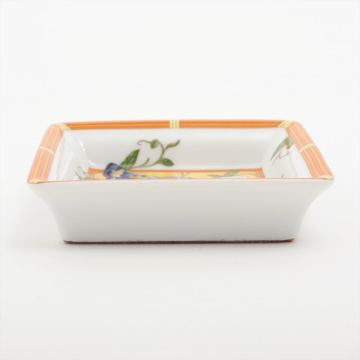 Hermès Siesta Small plate Ceramic White x orange Hummingbird