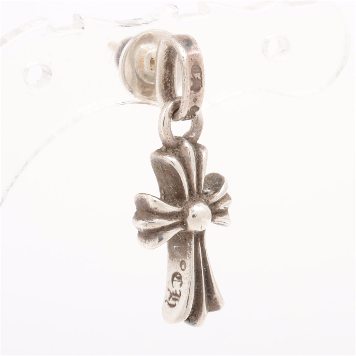 Chrome Hearts CH Cross Baby fat charms Drop Earings 925×14K 2.6g With invoice