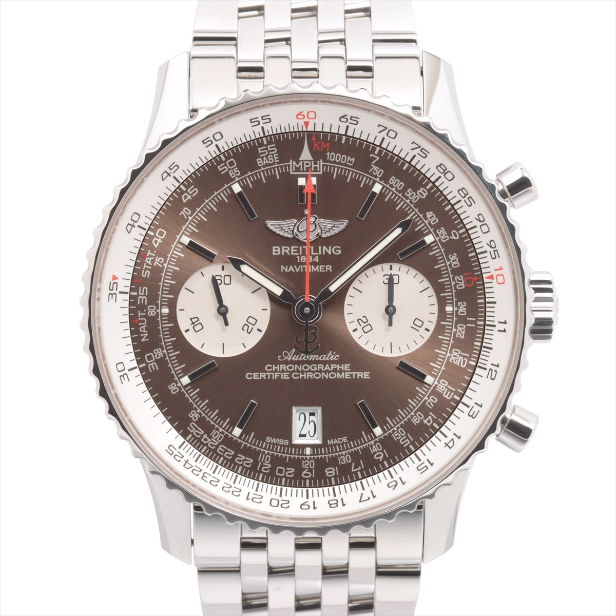 Breitling Navitimer Pan-American AB012612/Q597 SS AT Brown-Face