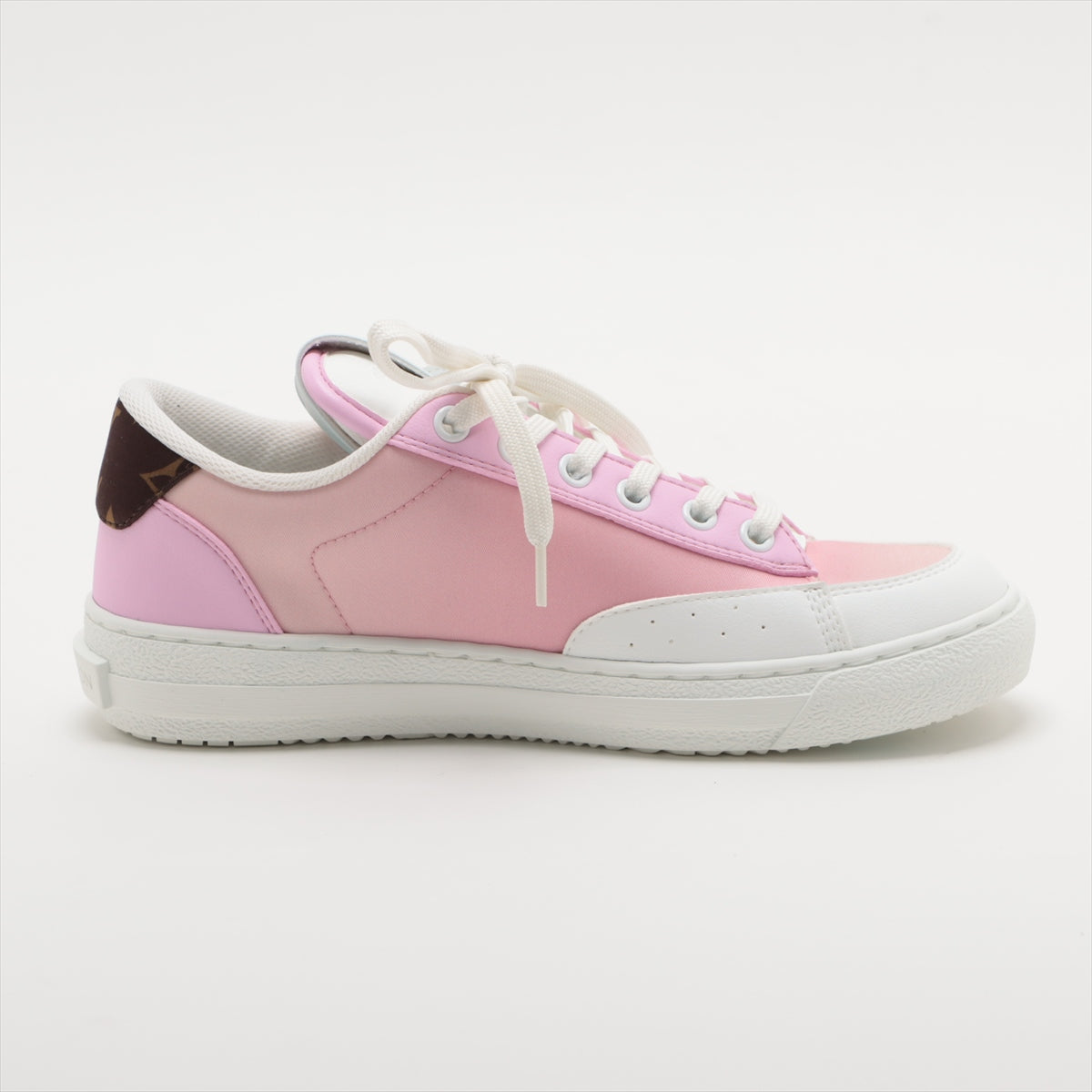 Louis Vuitton Charlie Line 22 years Leather x fabric Sneakers EU36 Ladies' White x pink LD0232 Monogram Is there a replacement string box There is a bag