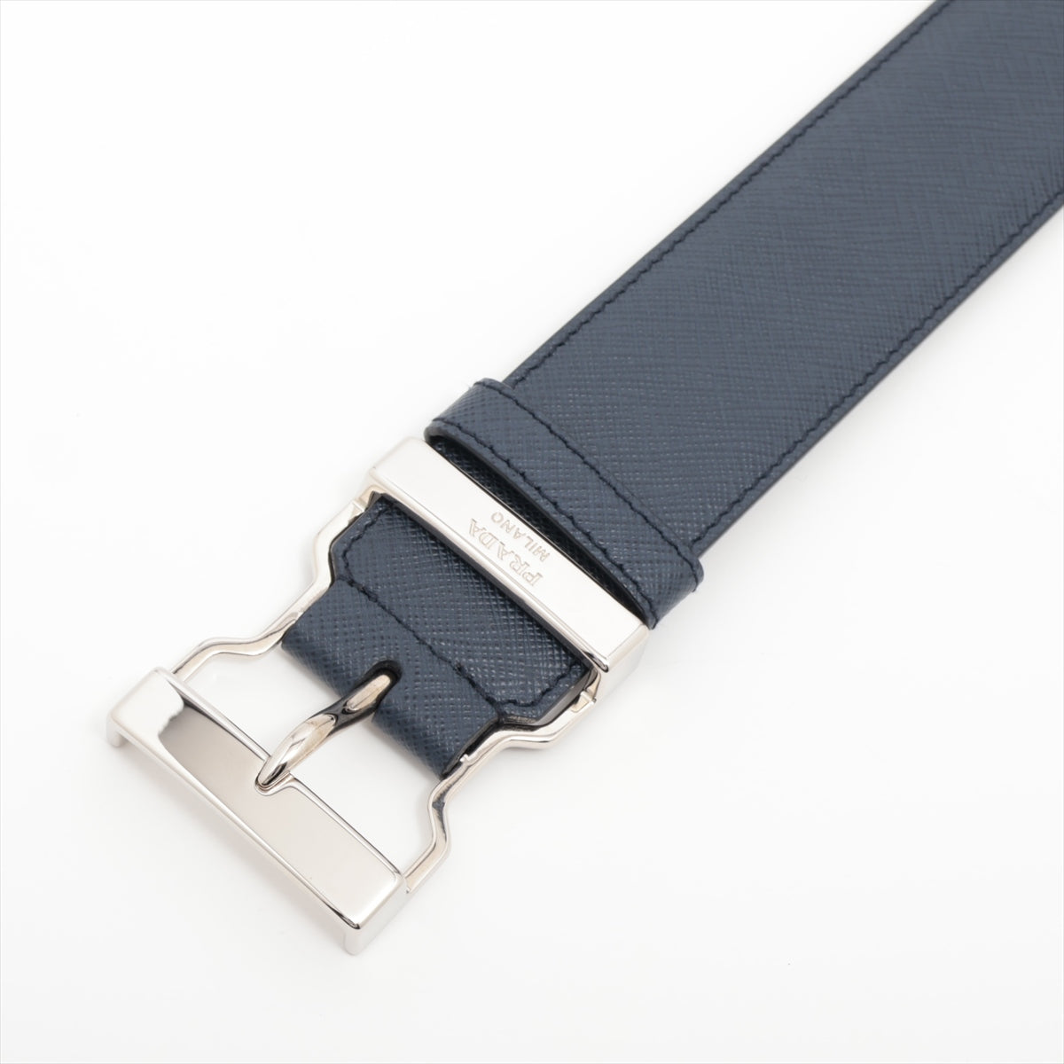 Prada Belt Leather Navy blue