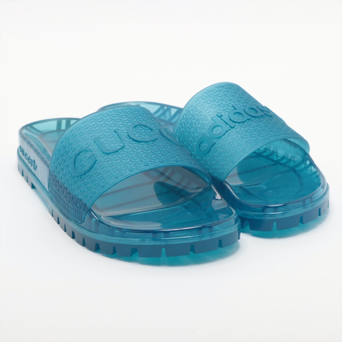 Gucci x adidas Adiletta Rubber Sandals 11 Men's Blue box There is a storage bag