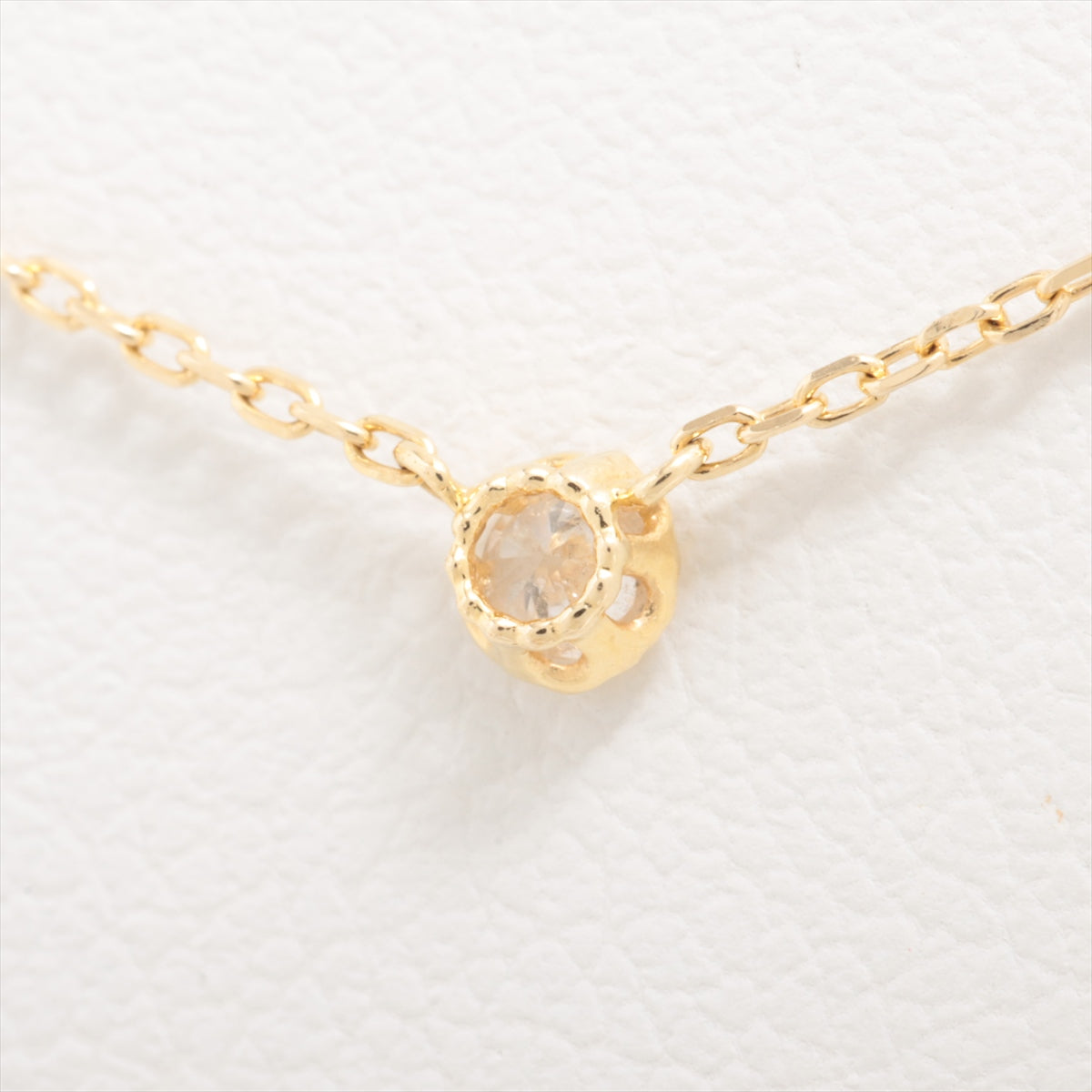 aget diamond Necklace K14(YG) 1.0g 0.06