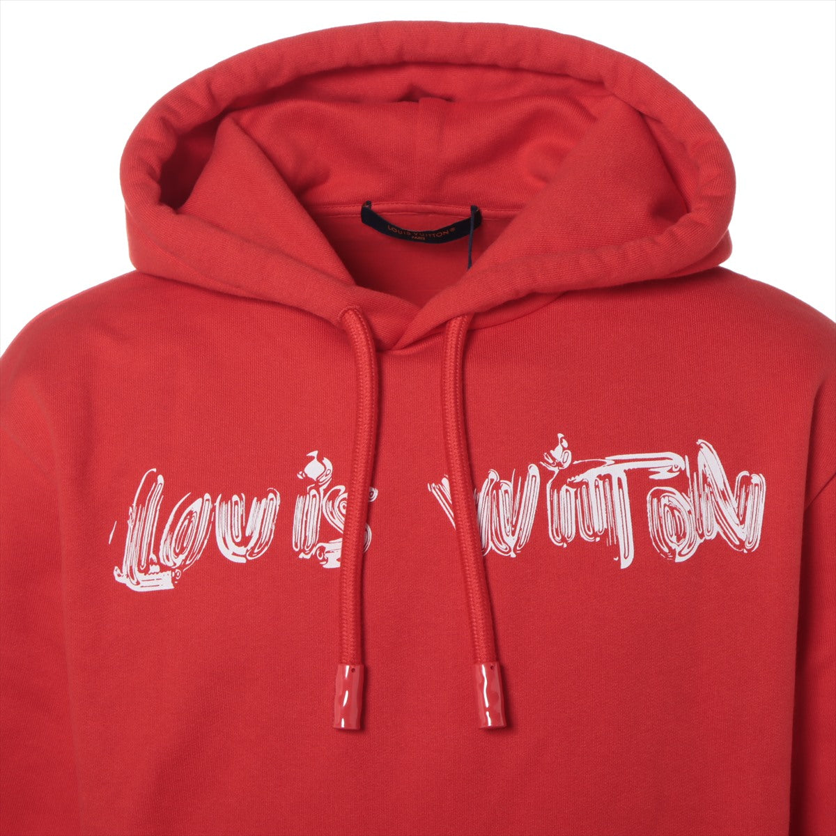 Louis Vuitton 24SS Cotton Parker S Men's Red  RM241MQ LV logo print Hoody