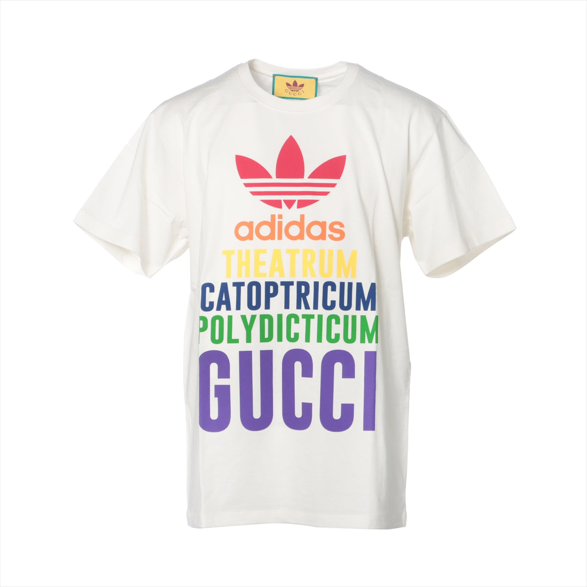 Gucci x adidas 22AW Cotton T-shirt S Men's Multicolor  717422 Logo tagged