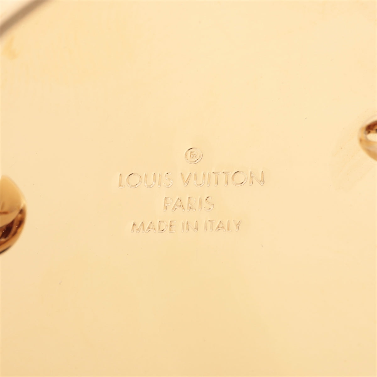 Louis Vuitton × Supreme MP2076 Box logo RM0157 Brooch GP×PVC Gold × Silver 2 piece set