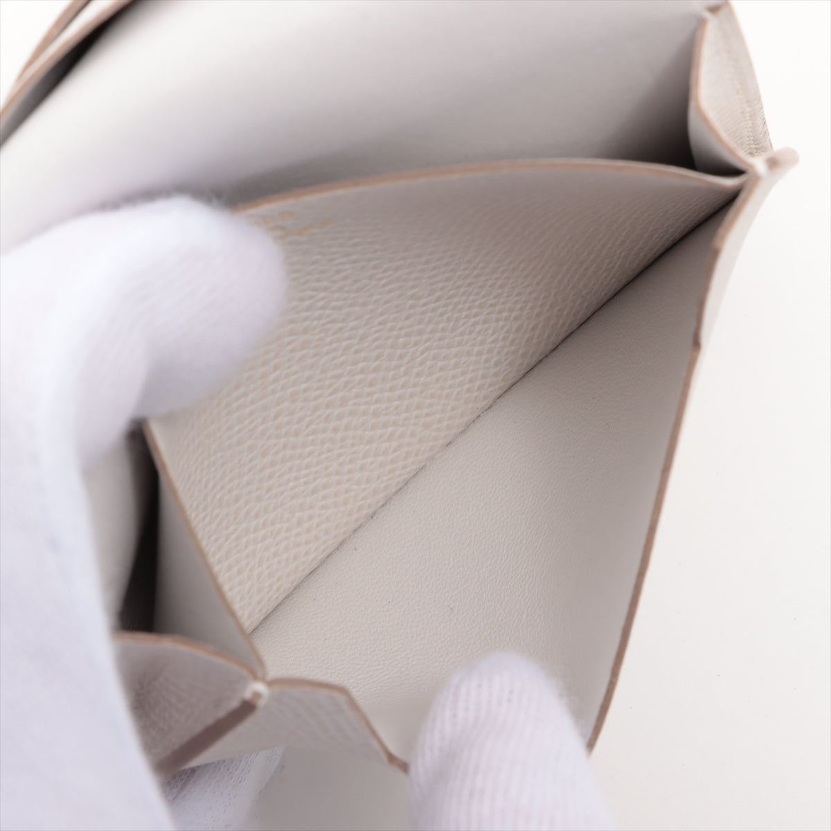 Hermès Bearn Mini Veau Epsom Card Case Gripperle Gold Metal fittings B: 2023
