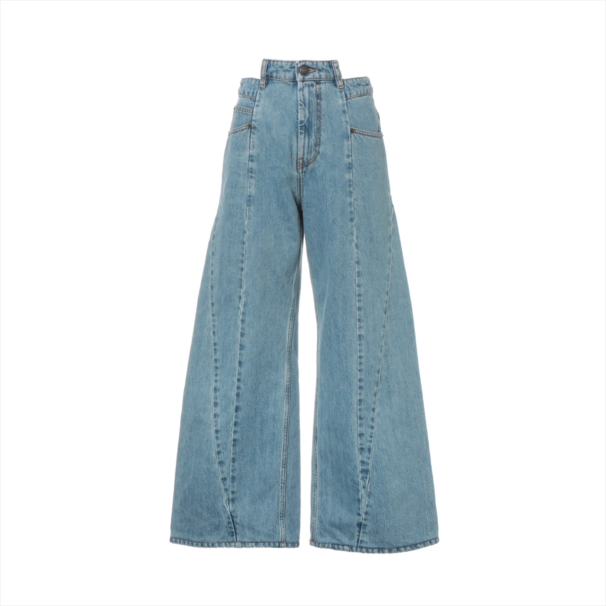 Maison Margiela 23SS Cotton Denim pants 36 Ladies' Blue  S51LA0128 restructured wide denim