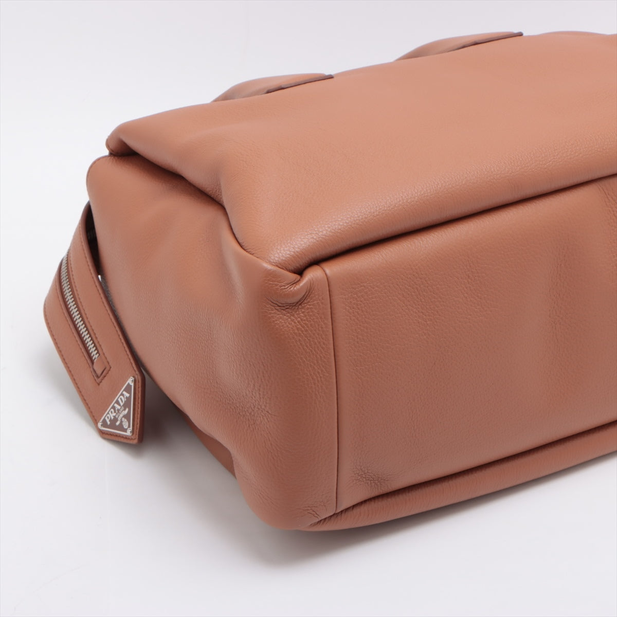Prada Leather Hand bag Beige