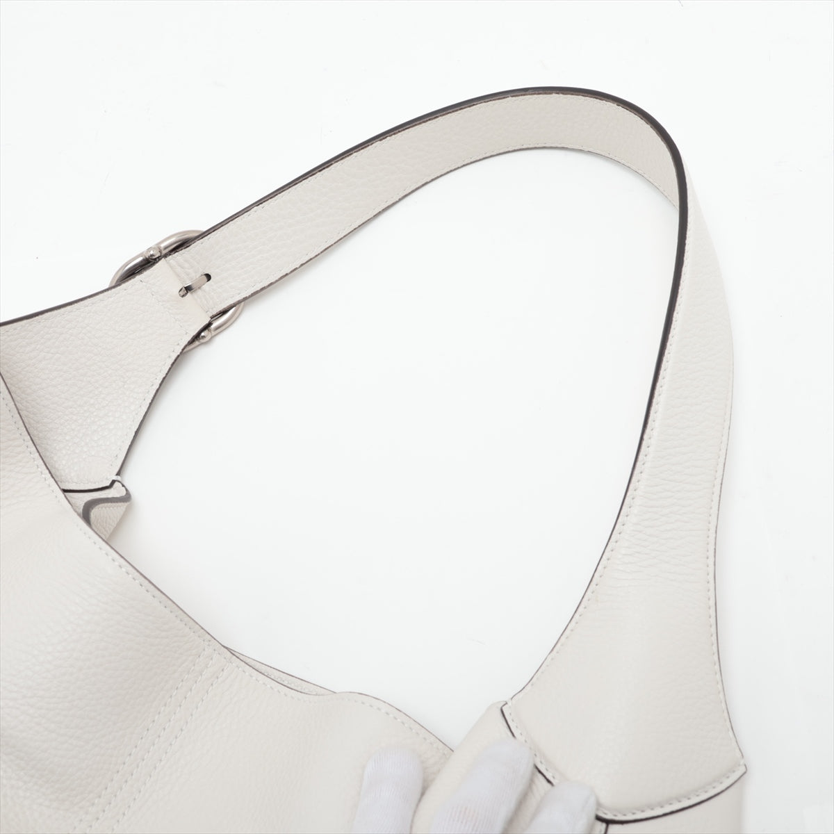 Gucci Jackie 1961 Medium Leather Shoulder bag White 758684