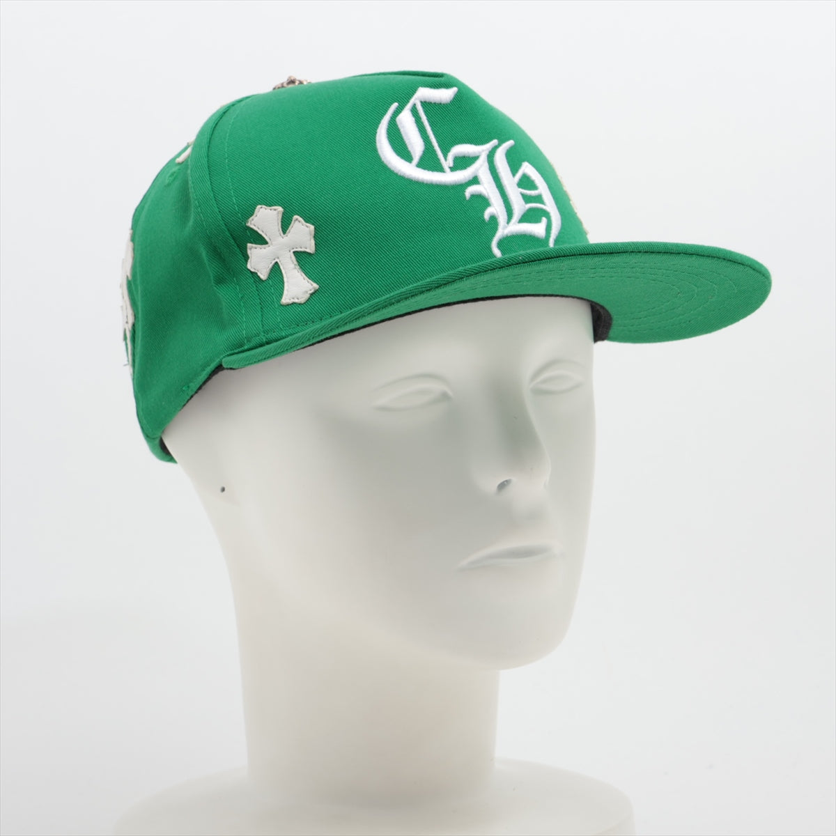 Chrome Hearts baseball cap Cotton & Polyester ONE SIZE 53-60 Green Cross Patch