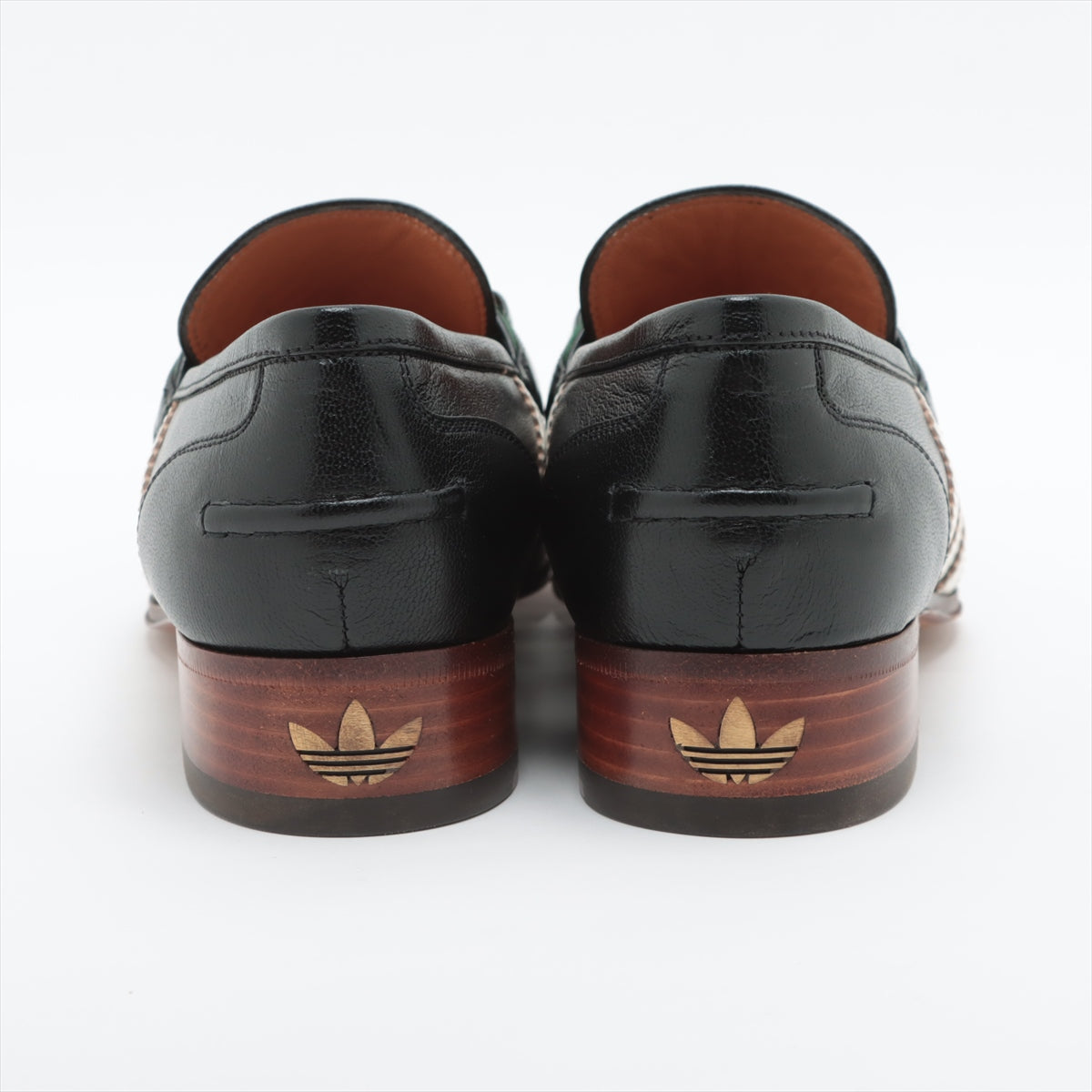 Gucci x adidas Horsebit Leather Loafer EU35 1/2 Ladies' Black 702284 Sherry Line box There is a bag