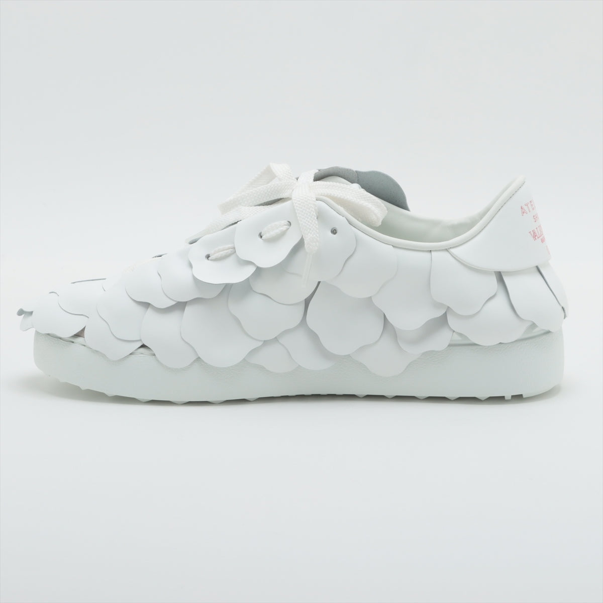 Valentino Garavani Leather Sneakers EU37 1/2 Ladies' White Atelier Rose edition box There is a bag