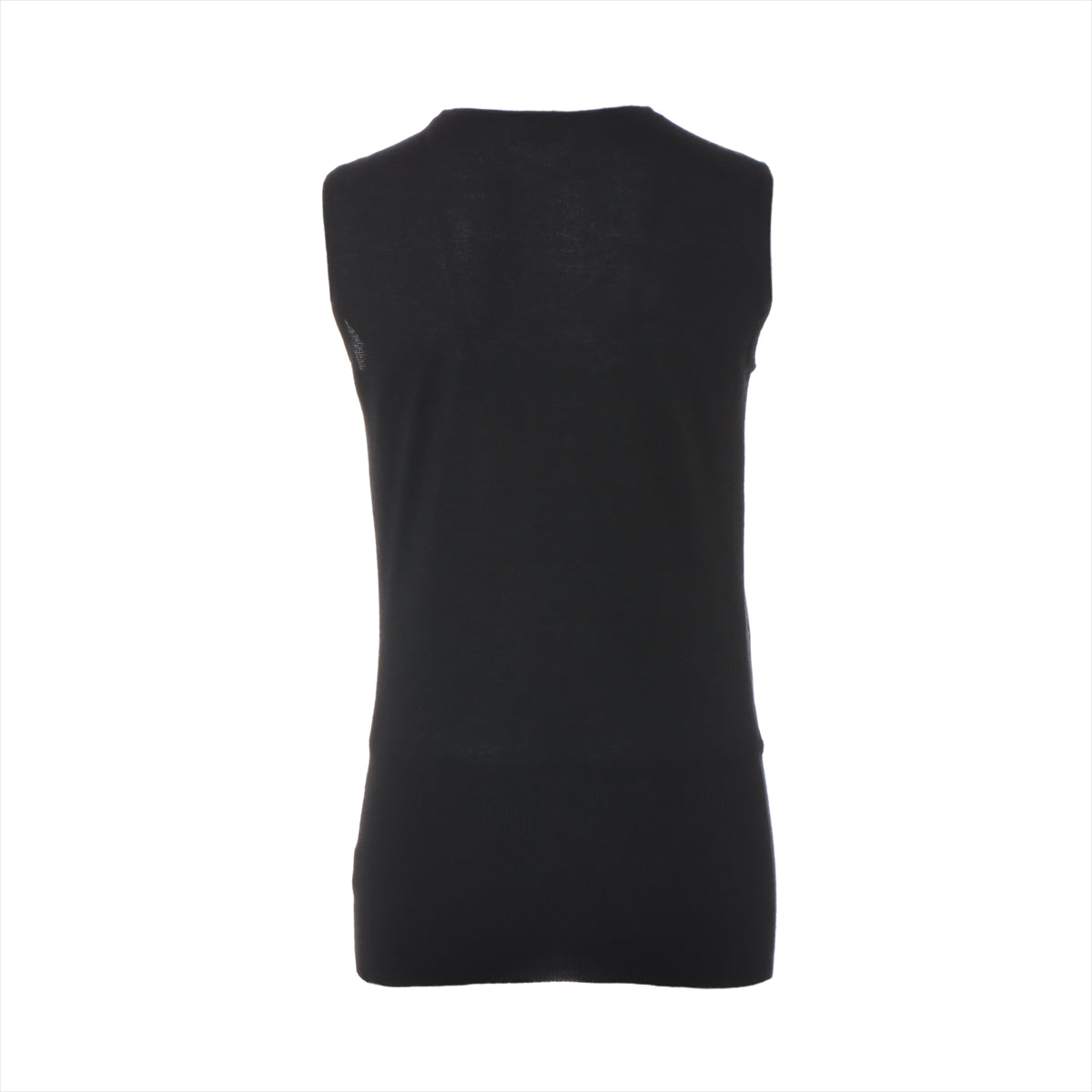 Hermès Cashmere & Silk Sleeveless Knit 36 Ladies' Black  twi56