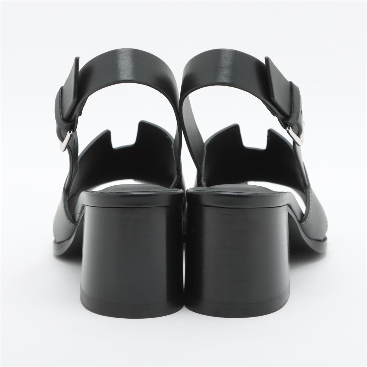 Hermès Elbe Leather Sandals 36 Ladies' Black box There is a storage bag
