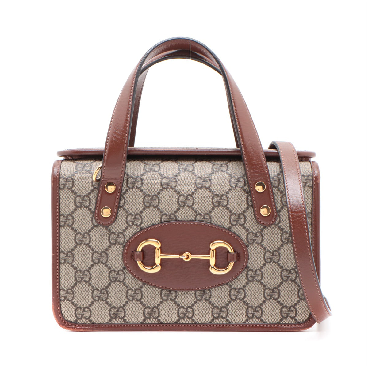 Gucci Horsebit GG Supreme 2way handbag Brown 645453