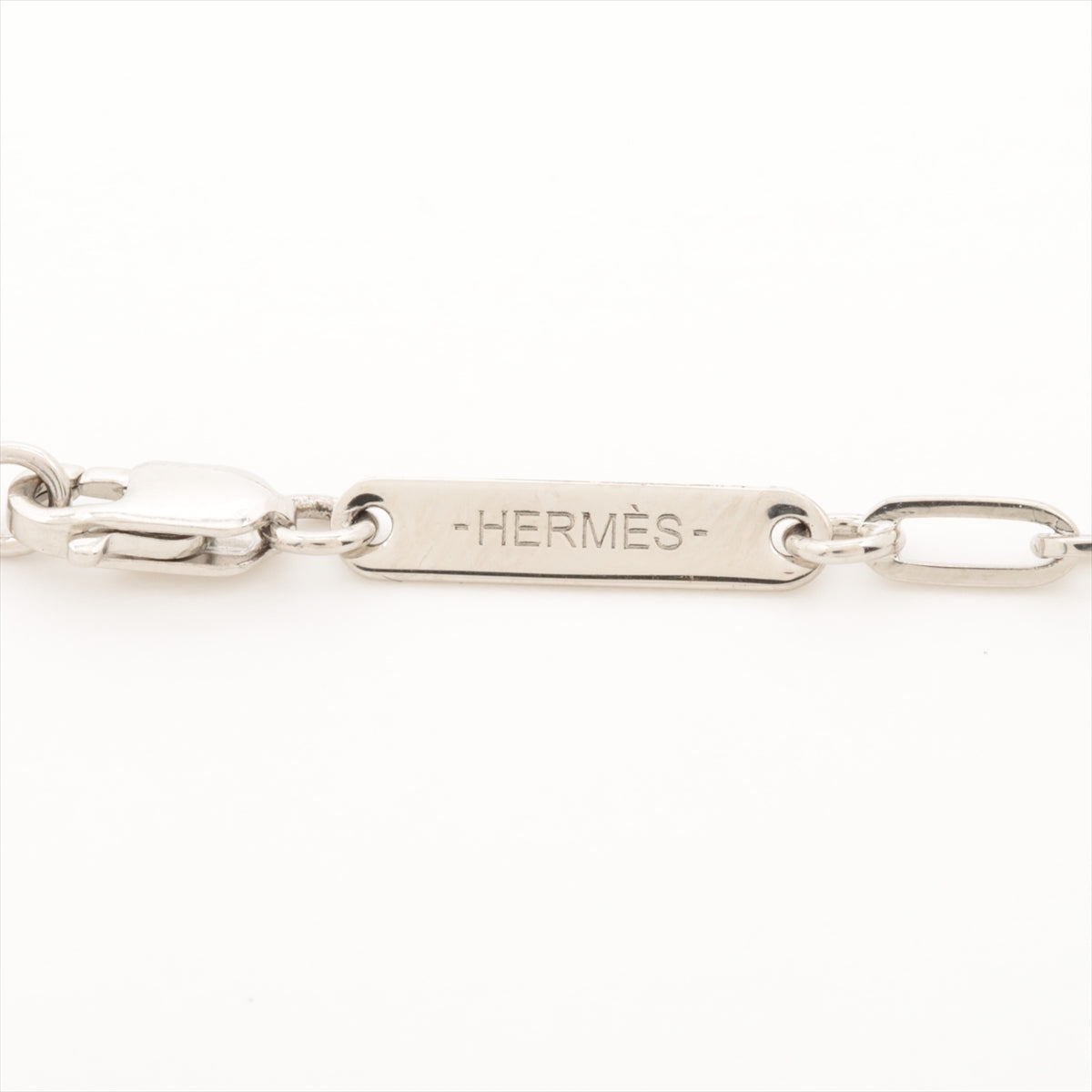 Hermès Talisman Necklace GP Silver
