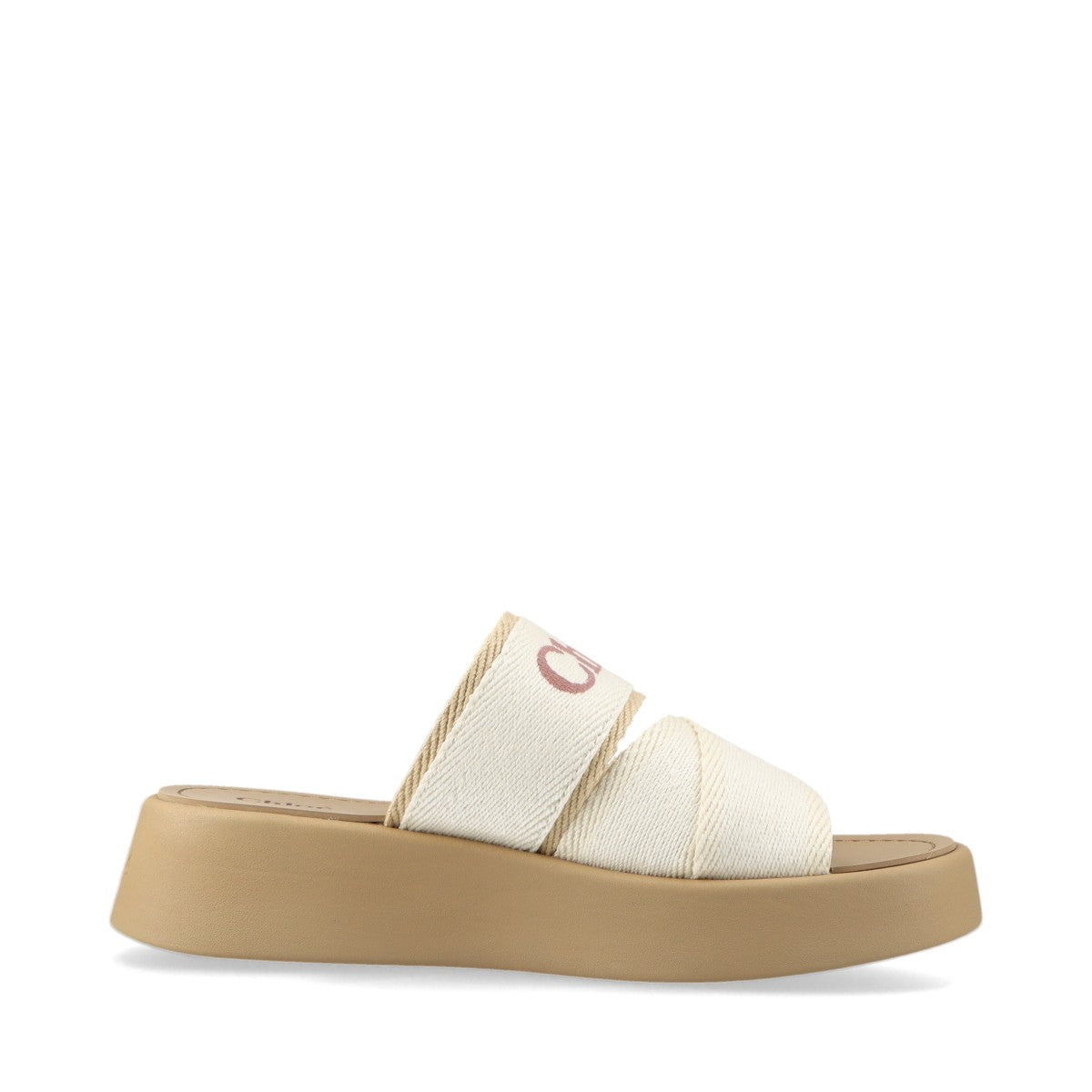 Chloe Rubber x canvas Sandals EU37 Ladies' Ivory MILA box There is a bag