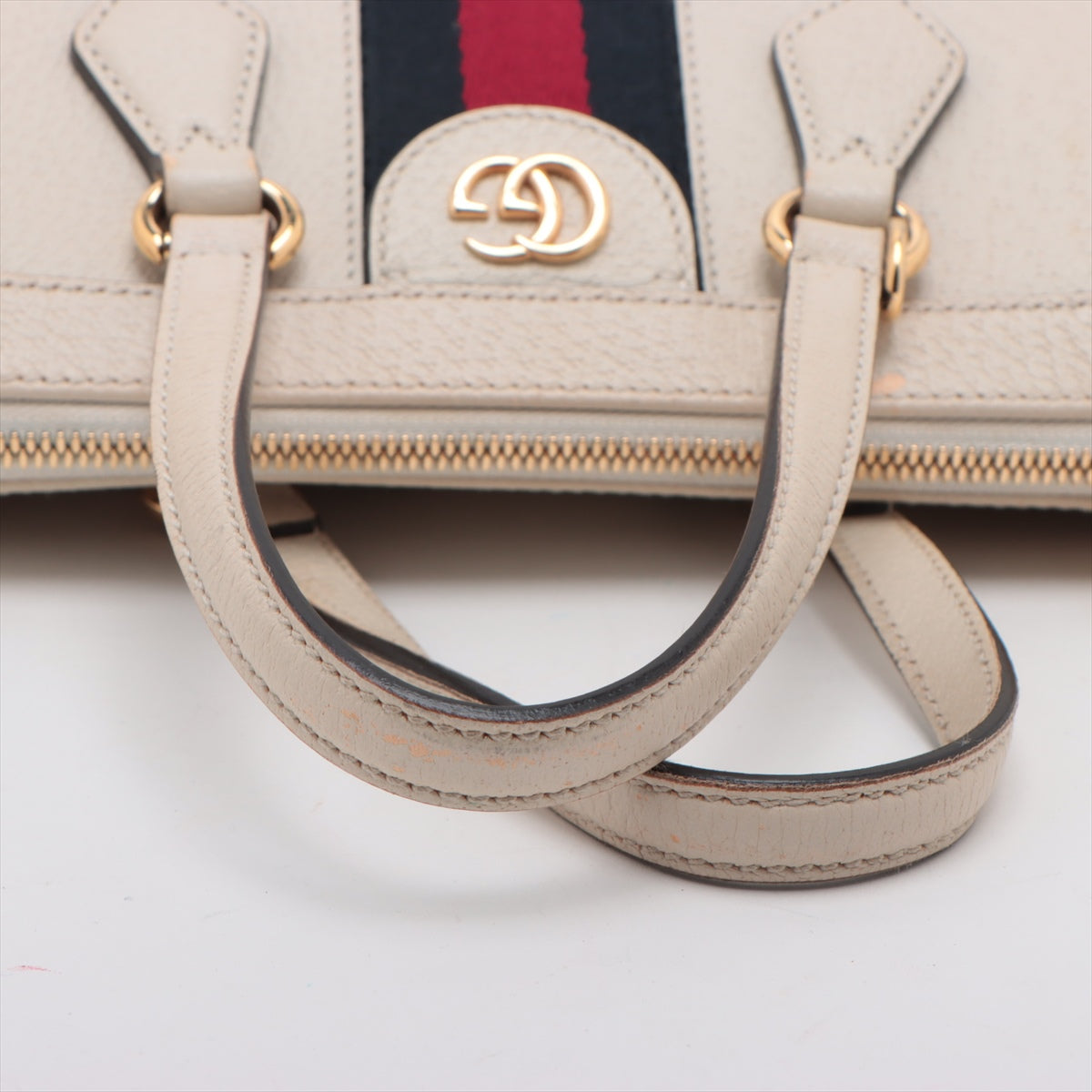 Gucci Ophidia Leather 2way handbag White 547551