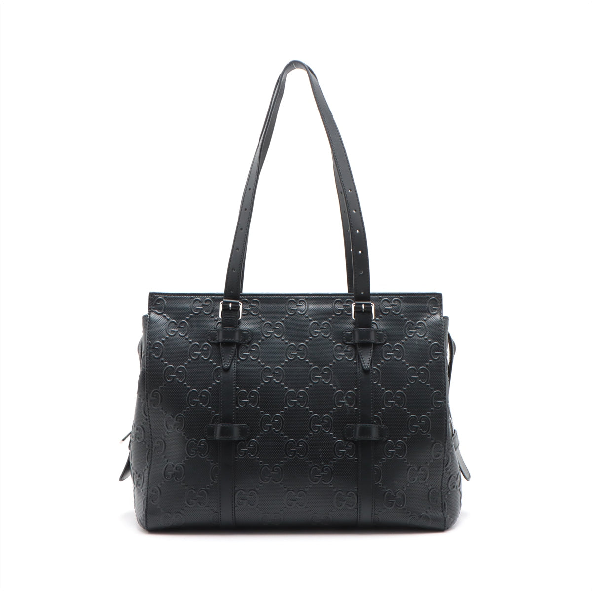 Gucci GG embossed Leather Tote bag Black 625774