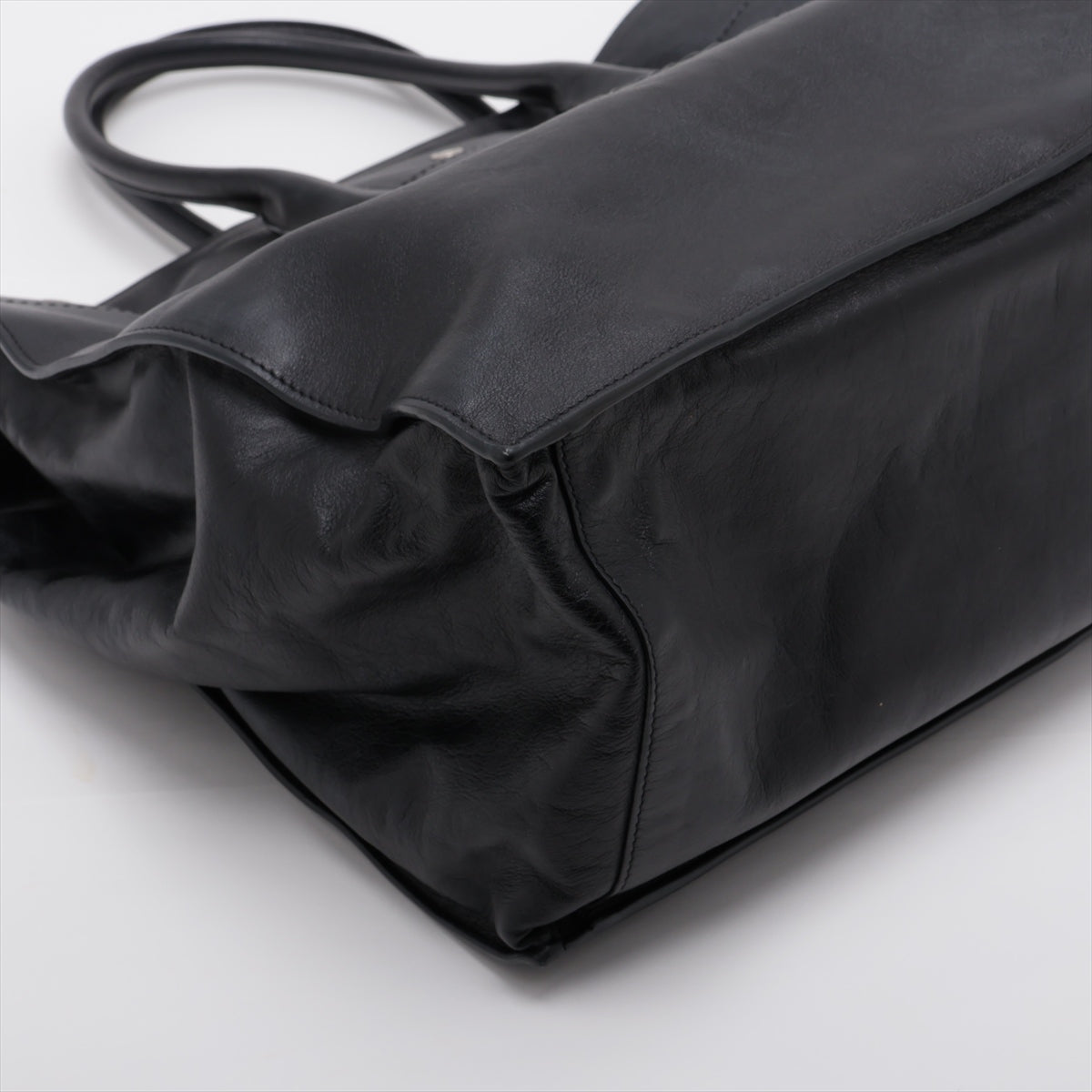 Saint Laurent Paris Rive Gauche Leather Tote bag Black 587273