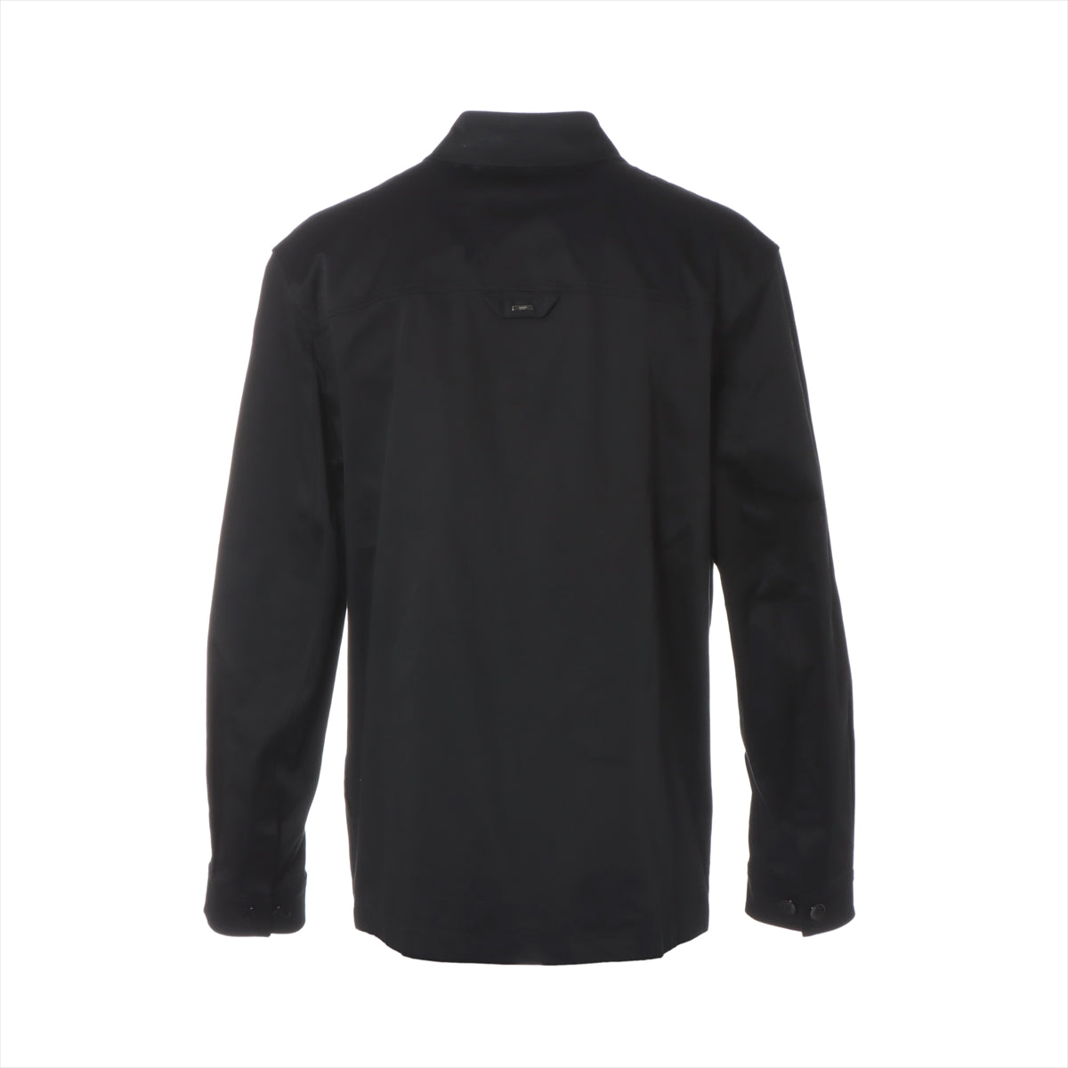 Louis Vuitton 24SS Cotton Shirt S Men's Black  RM241MQ flocked casual cotton overshirt Monogram Has spare buttons