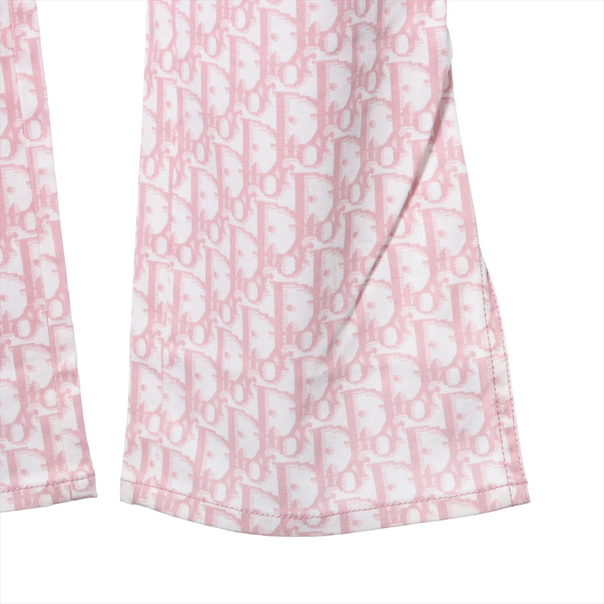 Christian Dior Trotter Cotton & Polyurethane Pants F34 Ladies' White x pink  4P12044560
