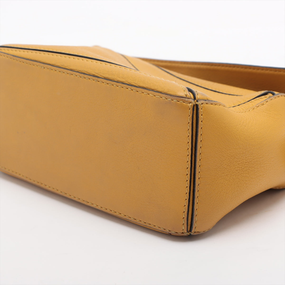 Loewe Mini Puzzle Bag Leather 2way handbag Yellow
