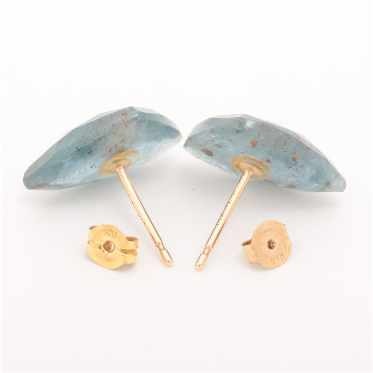 aget Colored stone Piercing jewelry K18(YG)×K10(YG) 1.7g