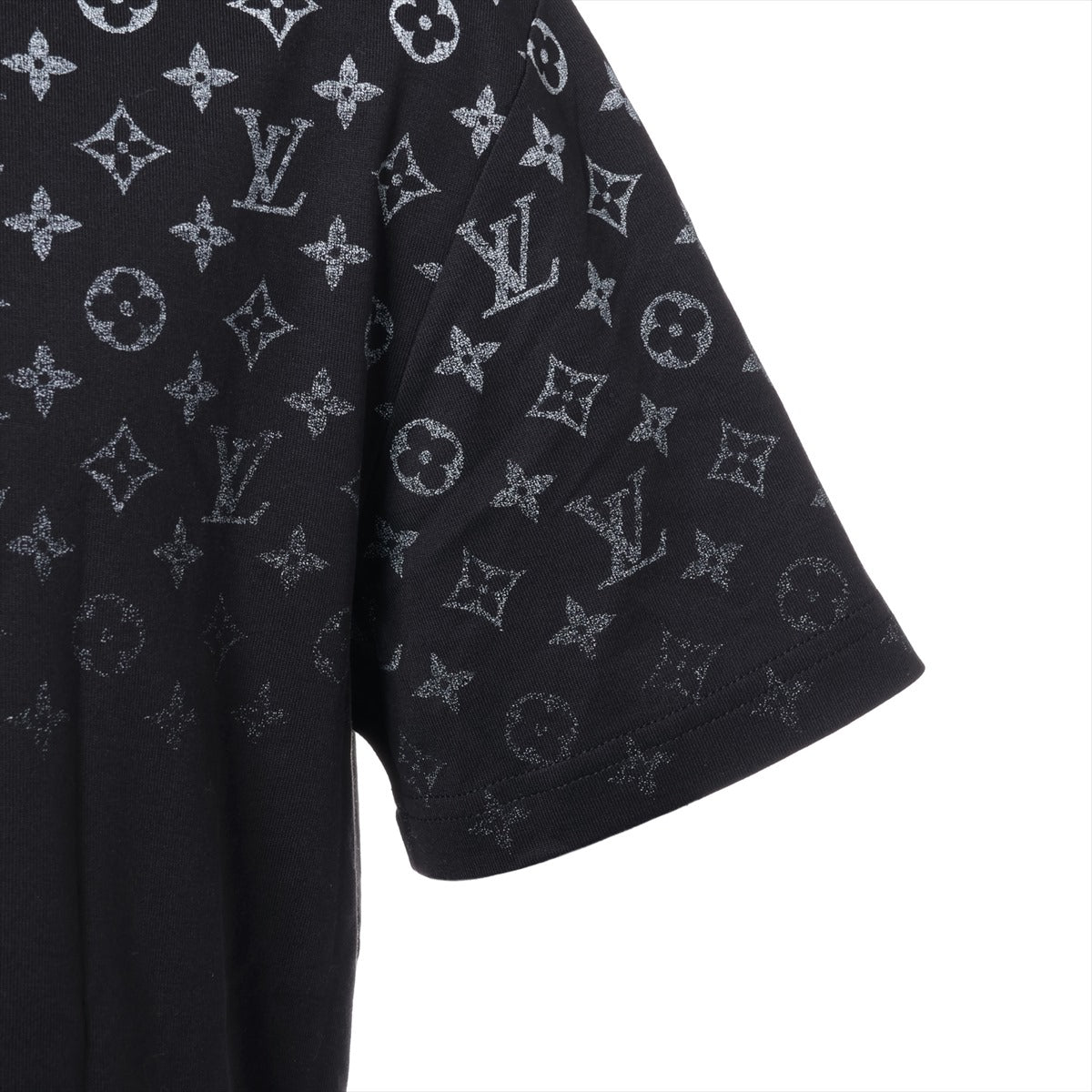 Louis Vuitton 24SS Cotton T-shirt M Men's Black  RM241Q gradient monogram