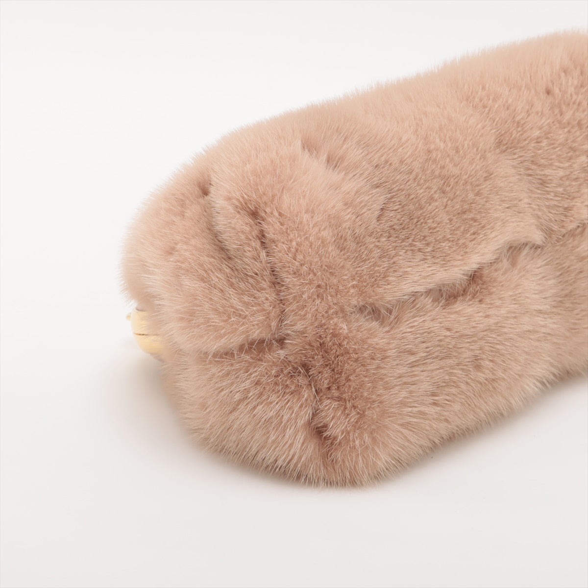 Fendi Fast Mink fur & leather Shoulder bag Pink 8BP129
