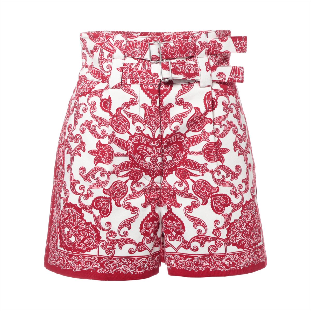 Christian Dior Cotton Short pants I40 Ladies' Red x white  317P52A3461