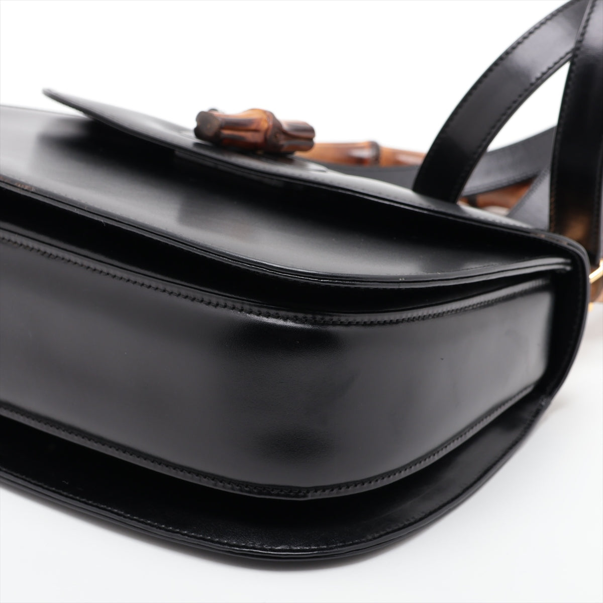 Gucci Bamboo Leather 2way handbag Black
