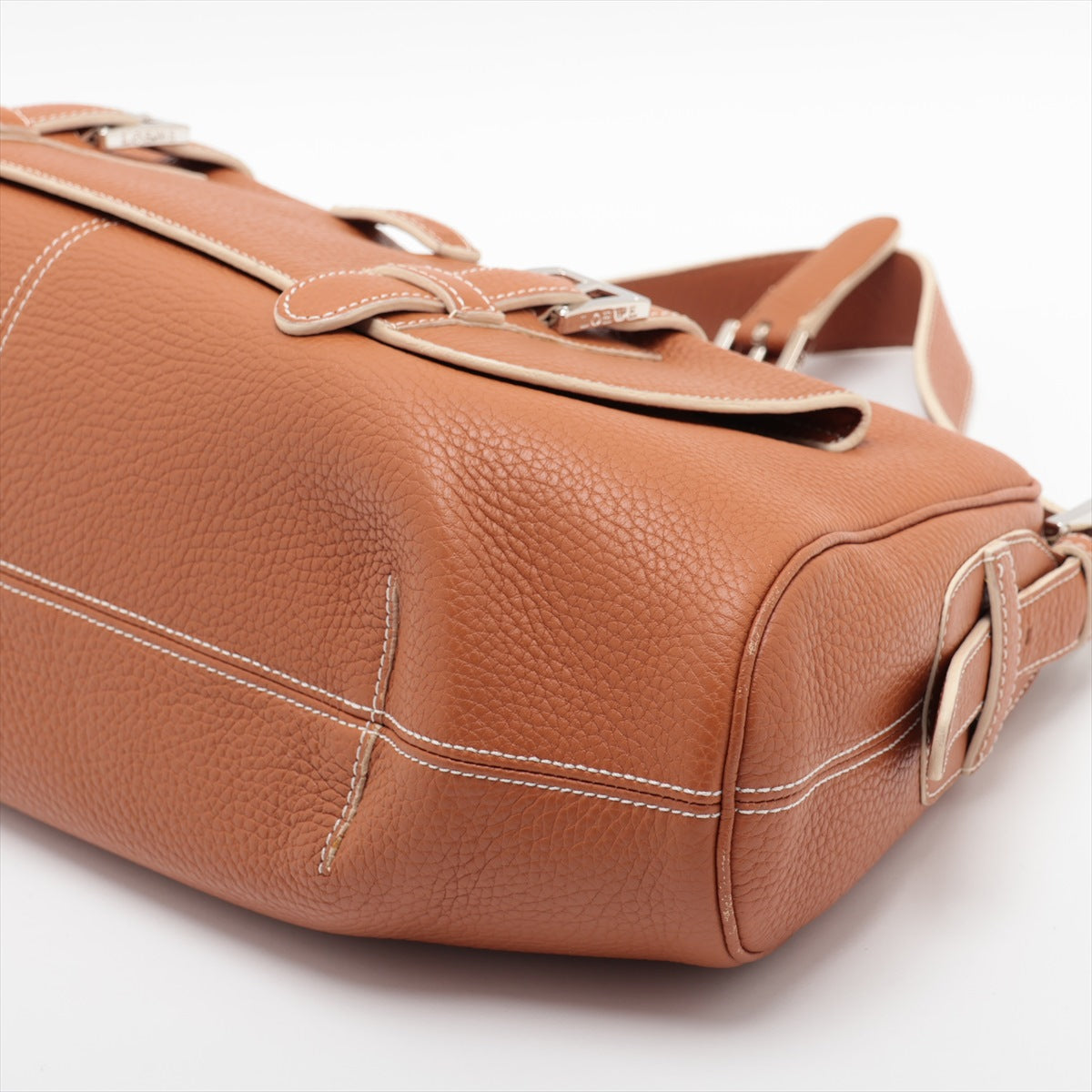 Loewe Senda Leather Hand bag Brown
