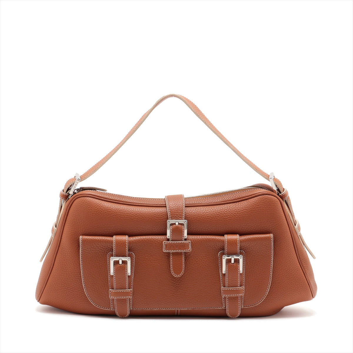Loewe Senda Leather Hand bag Brown