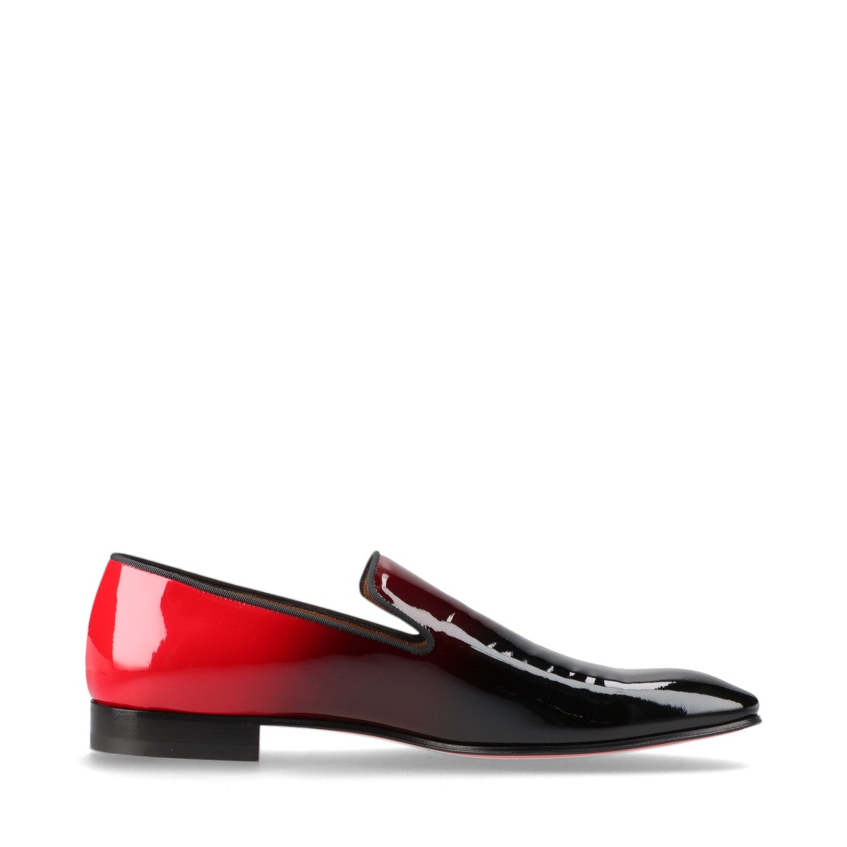 Christian Louboutin Dandelion Patent leather Loafer 44 Men's Black x red Gradation box There is a storage bag
