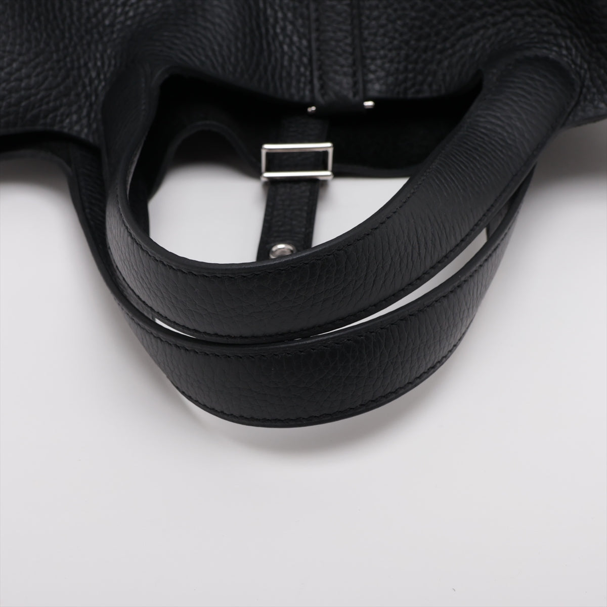 Hermès Picotin Lock PM Taurillon Clemence Black Silver Metal fittings B: 2023