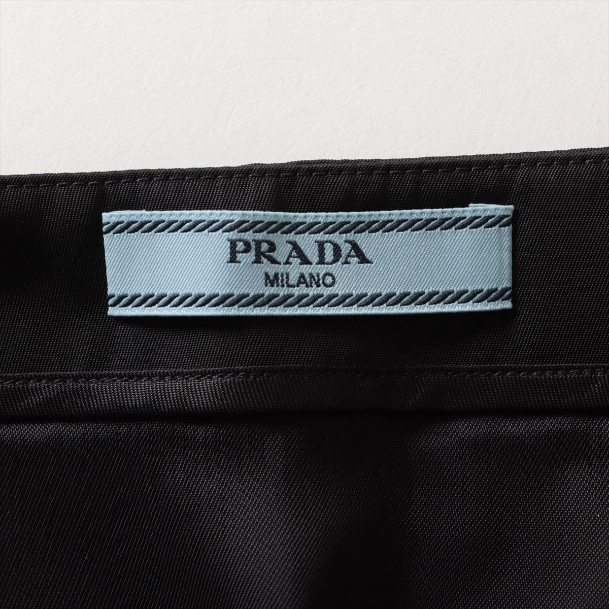 Prada Triangle logo 23SS Nylon Skirt 38 Ladies' Black  Re-Nylon miniskirt 21H939
