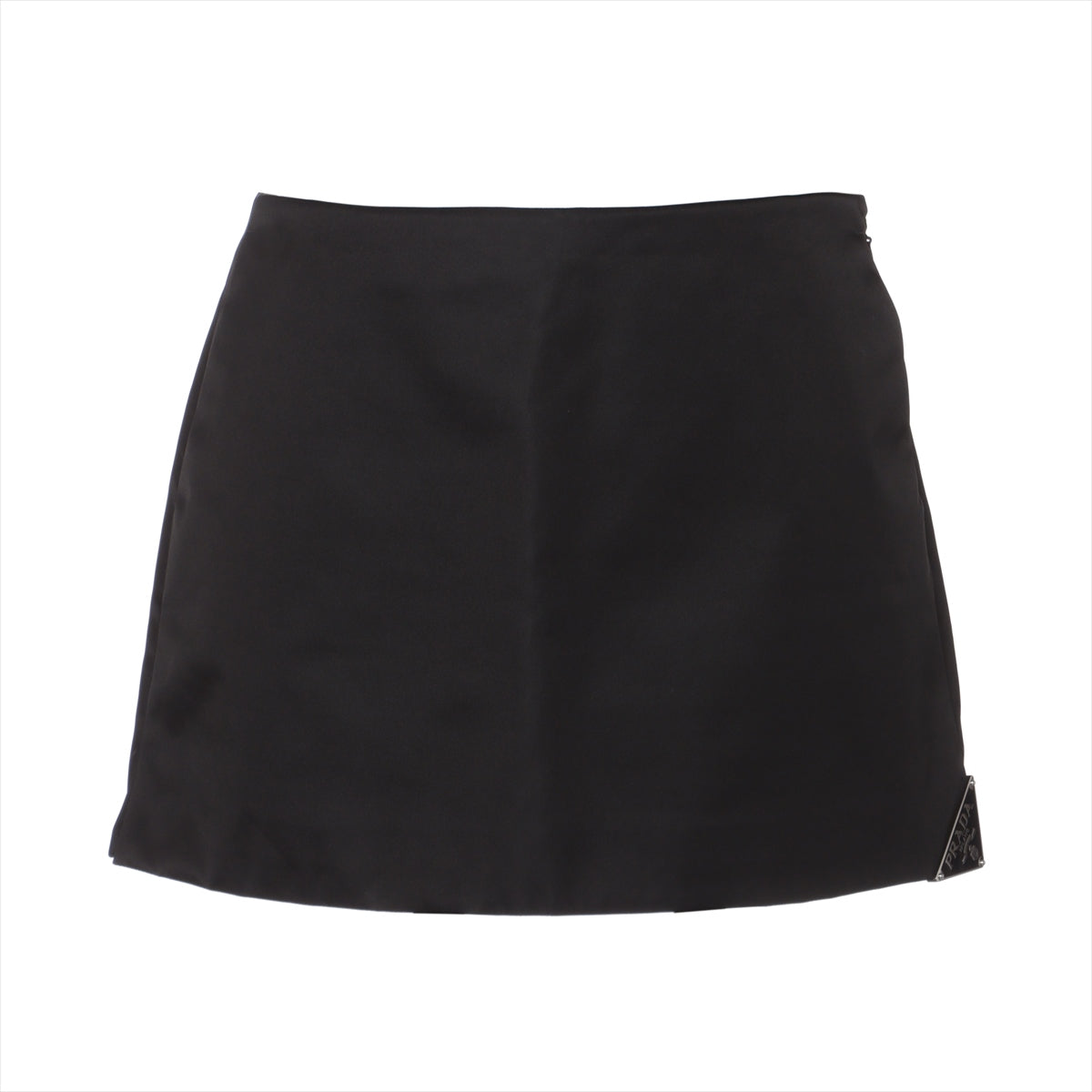 Prada Triangle logo 23SS Nylon Skirt 38 Ladies' Black  Re-Nylon miniskirt 21H939