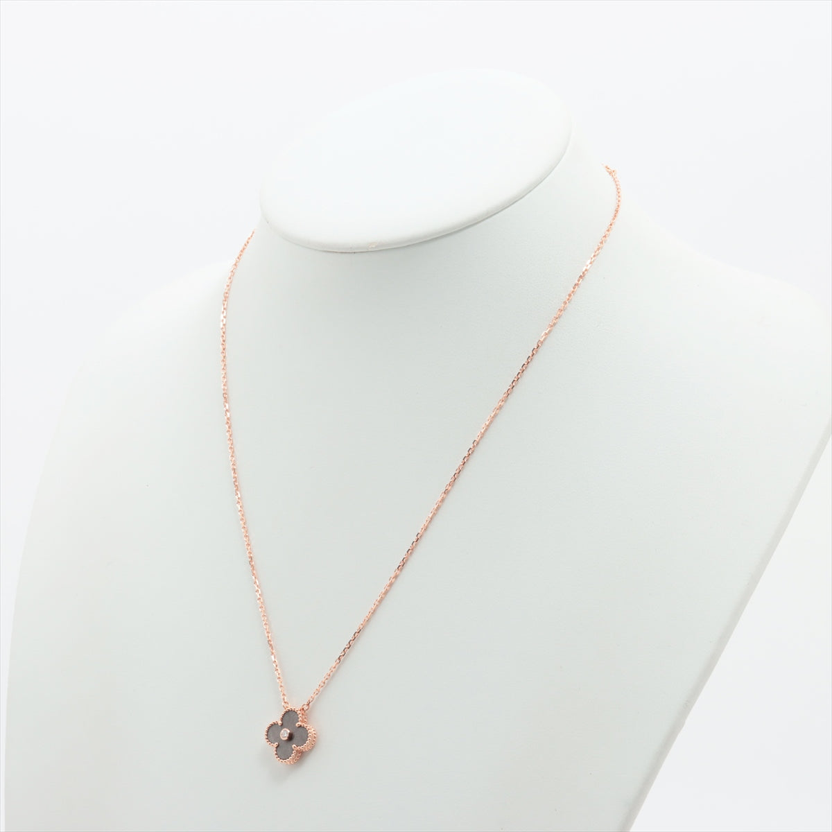 Van Cleef & Arpels Vintage Alhambra 1P Obsidian diamond Necklace 750(PG) 6.6g VCARP9T000 2023 Holiday season only